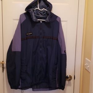Columbia blue windbreaker